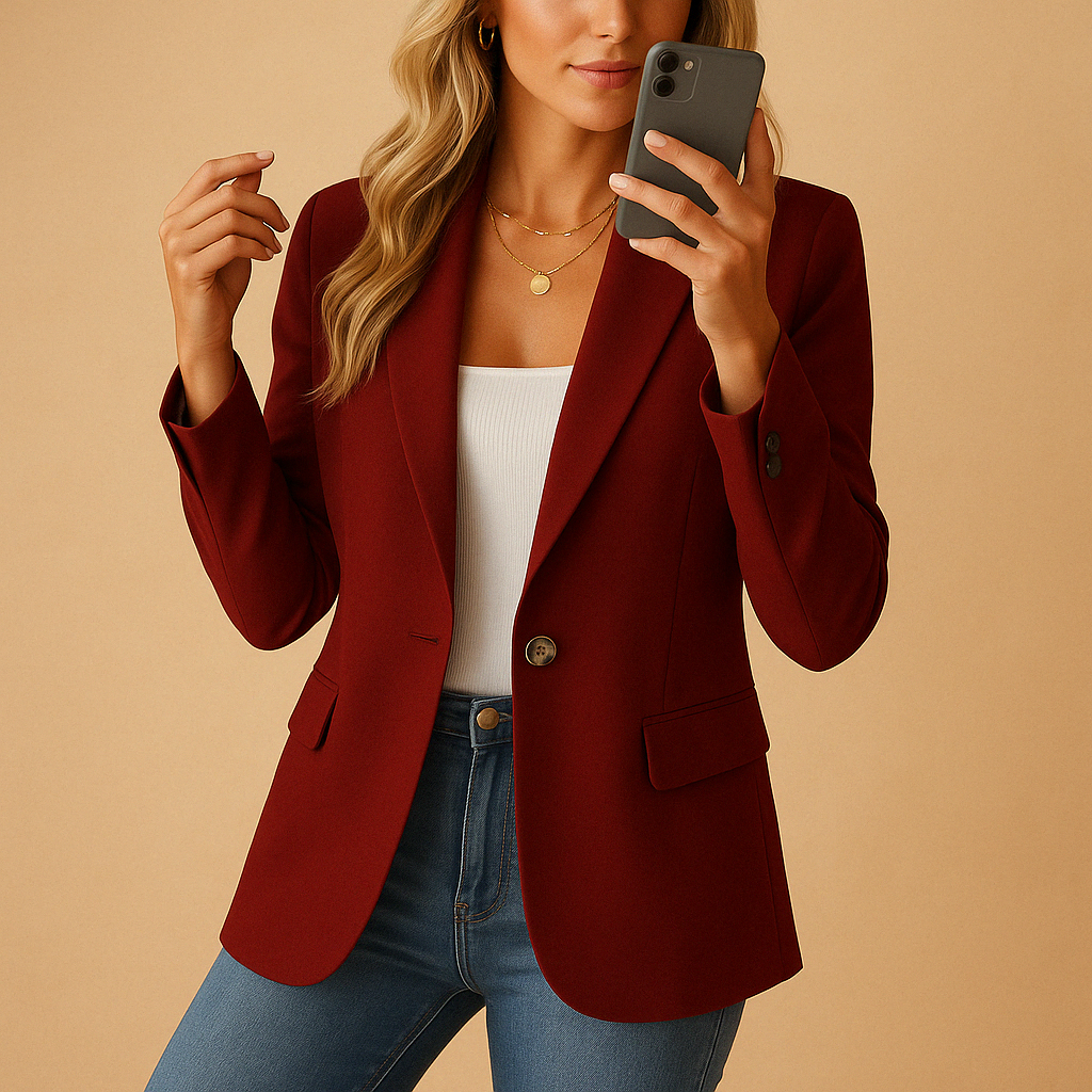 Elegant Women’s Fitted Blazer – Comfortable Tailored Fit