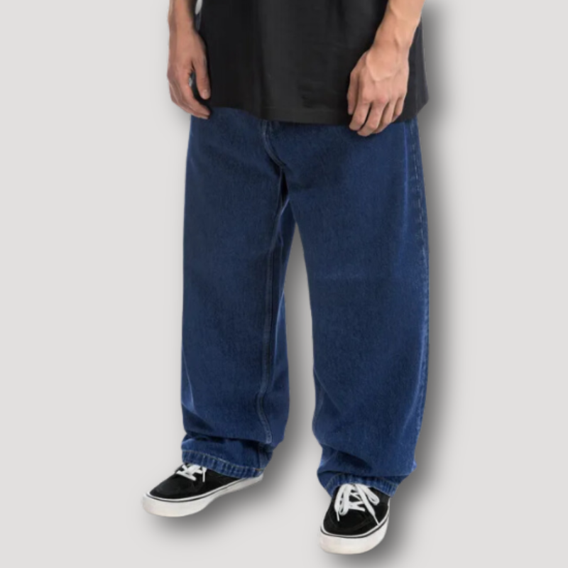 Men's Baggy Denim Jeans – Relaxed Fit, Urban Street Style