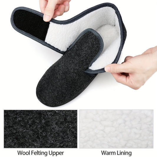 Men’s Comfy Slippers with Adjustable Velcro Strap